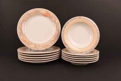 Hutschenreuther Germany. 
Porcelaine.
6 grandes...