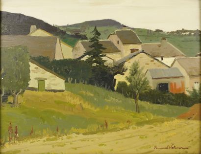 Fernand VETCOUR (1908-2001).
Paysage Ardennais.
Huile...