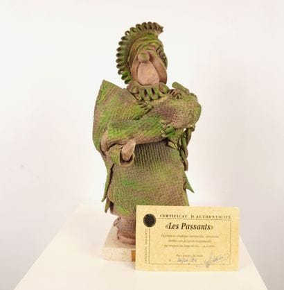 Claudine HILDEBERG, Sculpture en céramique.Les...