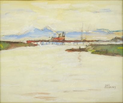 Jean DONNAY (1897-1992). Aquarelle et gouache....