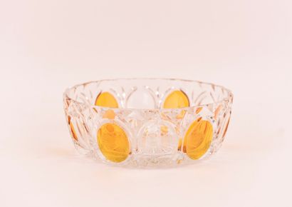Val Saint Lambert, VSL ? Coupe en verre ou...