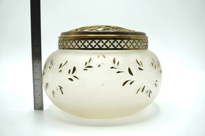 PIQUE FLEURS 081. Verre transparent mat,...
