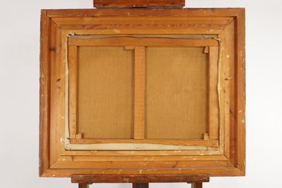H. DE COOKER à identifier. Huile sur toile....