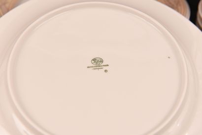 Hutschenreuther Germany. 
Porcelaine.
6 grandes...