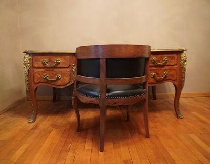 Style Louis XV. Epoque 1880-1920. Fauteuil...