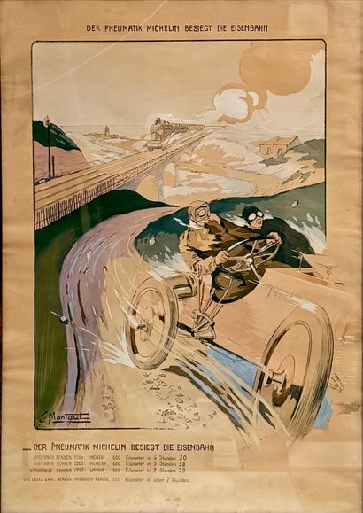 Ernest MONTEAU (1879 -1909). Lithographie...