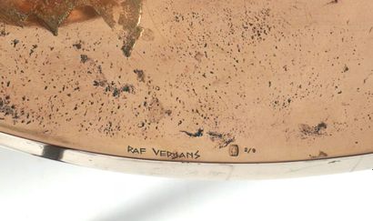 Raf VERJANS (1935). Table basse à plateau...