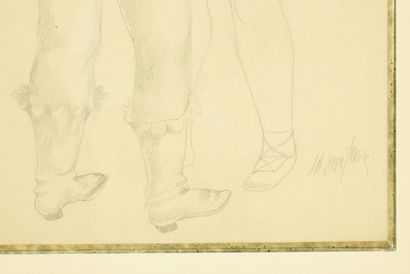 Edgard SCAUFFLAIRE (1893-1960). Dessin à...