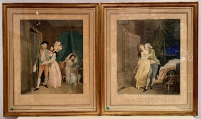 D'après BOILLY. Trois gravures représentant...