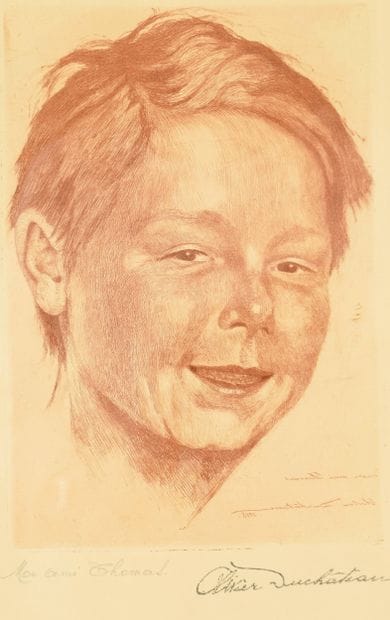Olivier Duchateau (1876-1939). Gravure titrée...
