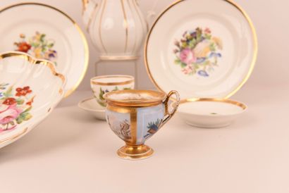 Louis Philippe. Trois assiettes à fruits,...