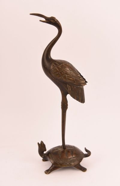 Porte montre en bronze, époque 1900 représentant...