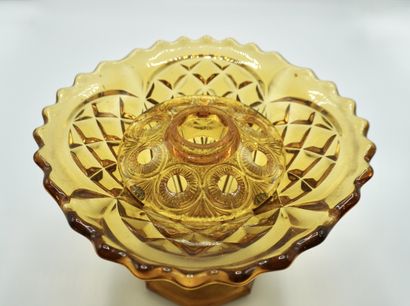 Art-déco. PIQUE FLEURS 117. Verre soufflé...