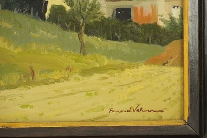 Fernand VETCOUR (1908-2001).
Paysage Ardennais.
Huile...