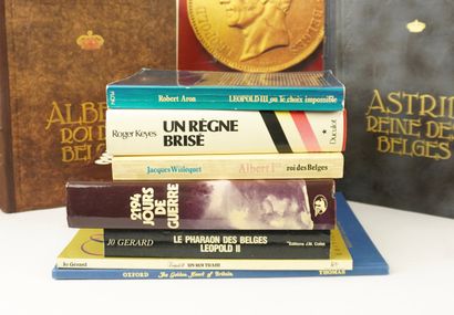 Royauté Belge. Ensemble de livre anciens...