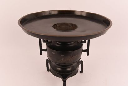 Chine. Vers 1900. Brasero en bronze