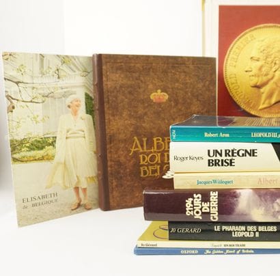 Royauté Belge. Ensemble de livre anciens...