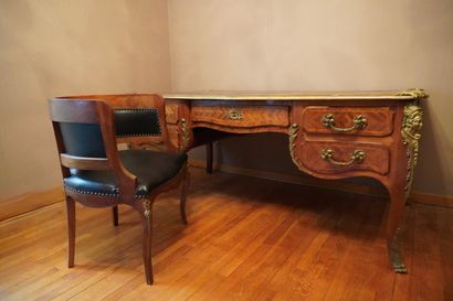 Style Louis XV. Epoque 1880-1920. Fauteuil...