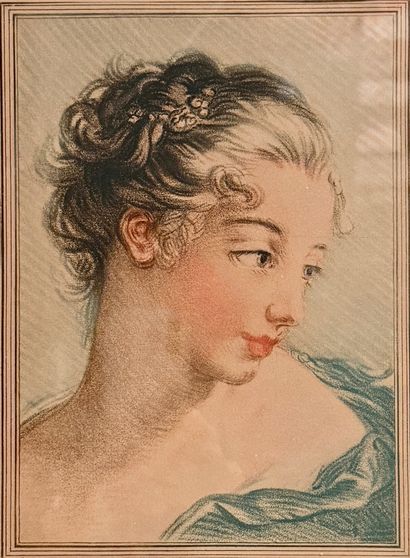 D'après BOUCHER. Chez Bonnet à Paris. Deux...