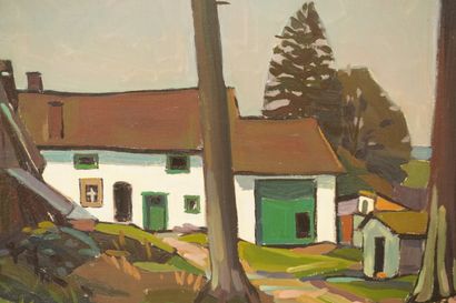 Charles GILBERT (1906-2000). Huile sur toile....