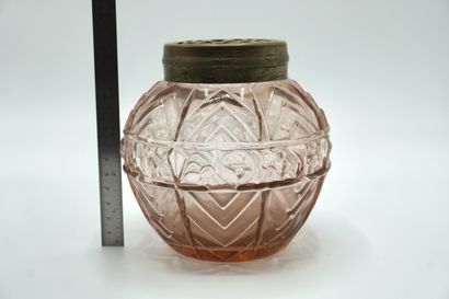 Art-déco. PIQUE FLEURS 112 . Verre soufflé...