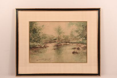 Aquarelle Signée J. DET UGENIE
Situé 