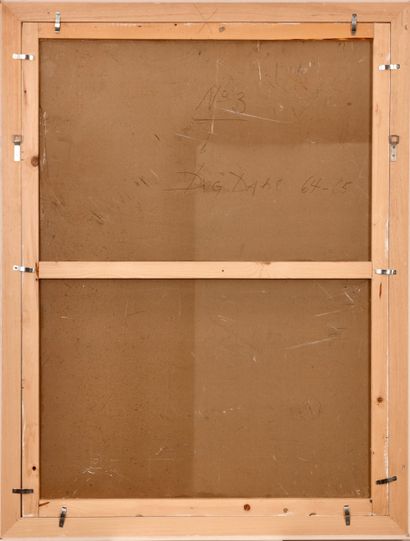 DAG DAHL XXe siècle. Huile sur panneau. 
Triptyque...