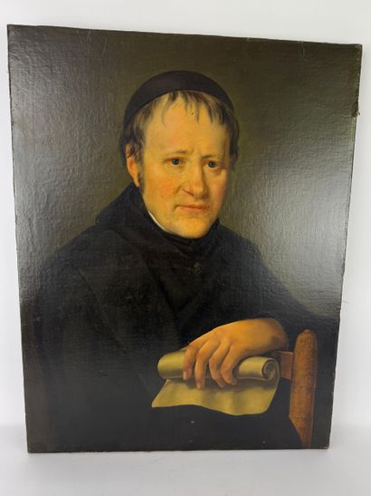 Huile sur toile, réentoilée en 1987. Portrait...