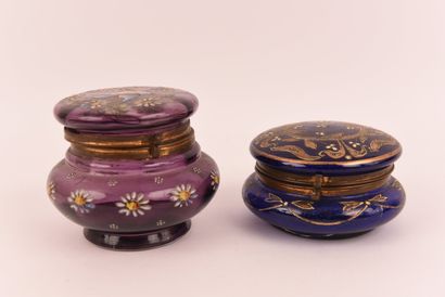 Art Nouveau vers 1900. 2 Bombonnières en...