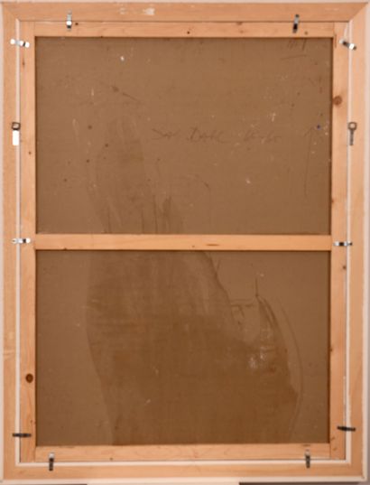 DAG DAHL XXe siècle. Huile sur panneau. 
Triptyque...