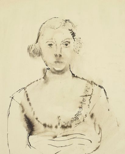 Paul Delvaux (1897-1994). Dessin à l'encre...
