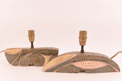 Deux petites lampes en céramique.
Dimension...