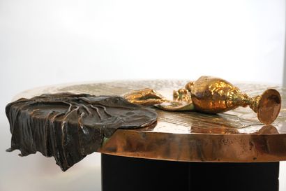 Raf VERJANS (1935). Table basse à plateau...
