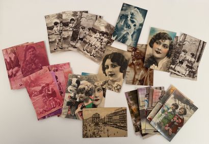 Ensemble de cartes postales, 1 de Bruxelles...