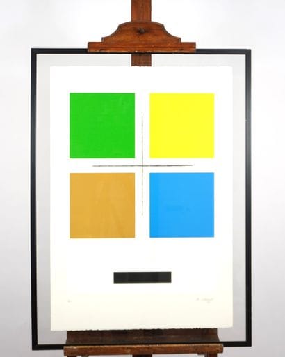 Jo Delahaut (1911-1992). Color silkscreen...