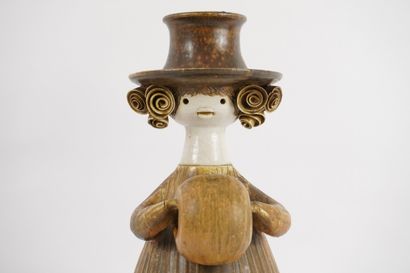 WEIGEL Gotlind (b. 1932) Ceramic figure,...