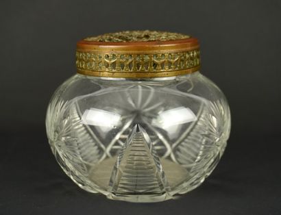 PIQUE FLEURS 007. Beau pique fleurs en verre...