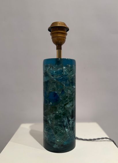 GIRAUDON Pierre (1923-2012). Résine Fractale.
Lampe...