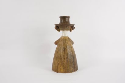 WEIGEL Gotlind (b. 1932) Ceramic figure,...