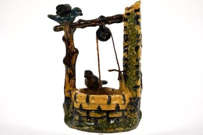 MASSIER Clément (1844-1917). Small ceramic...