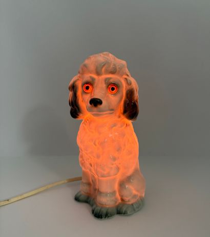 Veilleuse. Caniche en porcelaine
H. 19cm