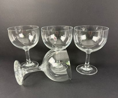 Cristallerie ZWIESEL. 4 grandes coupes à...