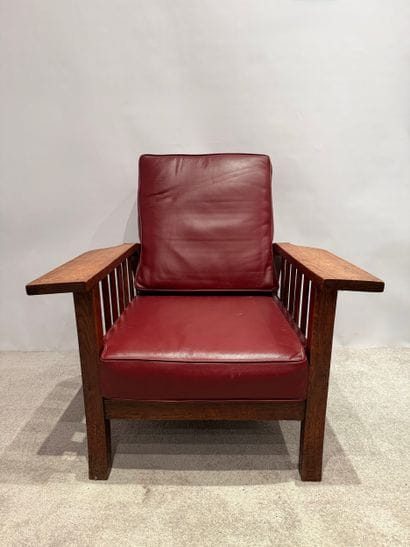 Art-Nouveau. Fauteuil modèle Morisse.
En...
