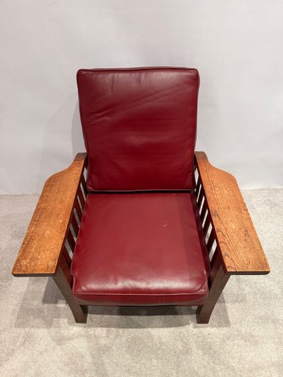 Art-Nouveau. Fauteuil modèle Morisse.
En...