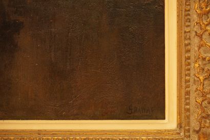 Georges HAWAY (1895-1945). Huile sur panneau....