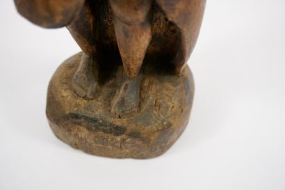 Sculpture en bois cubiste-africaniste début...