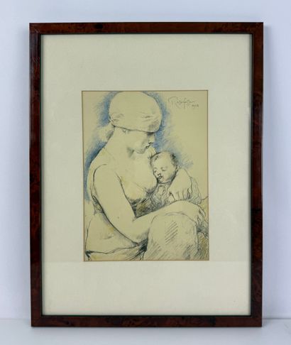 RASSENFOSSE Armand (1862-1934). 
Maternity...
