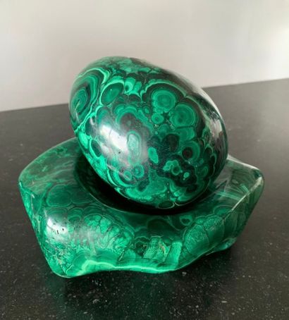Malachite. Egg. Circa 1960
Dimensions : ...