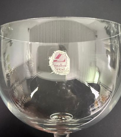 Cristallerie ZWIESEL. 4 grandes coupes à...
