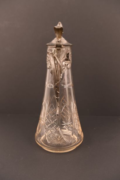 Argenterie. Art-nouveau. Cruche, pichet en...